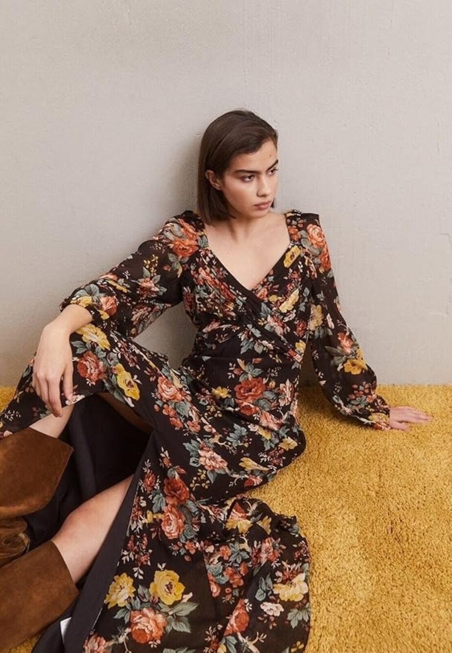NWOT Veronica Beard Avani Floral Print Silk Maxi Dress Size 0